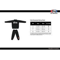 FAIRTEX - Sweat/Sauna Suit (VS3) - Black/Blue - Small