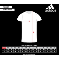 ADIDAS - Badge of Sport Taekwondo T-Shirt - White/Red - Extra Small