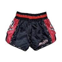 ARWUT - Carbon Edition Muay Thai Shorts - Black/Red - Extra Small