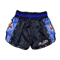 ARWUT - Carbon Edition Muay Thai Shorts - Black/Blue - Extra Small