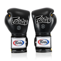 FAIRTEX - "Heavy Hitter" Mexican Style Boxing Gloves (BGV9) - Black/Yellow-12oz