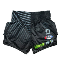 FAIRTEX - Racer Black Muay Thai Shorts (BS1924) - Large