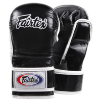FAIRTEX - Double Wrist Wrap Closure MMA Sparrring Gloves (FGV15) - Black/Small 