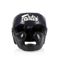 FAIRTEX - Diagonal Vision Sparring Headguard/Lace Up (HG13) - Black/Medium