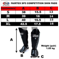 FAIRTEX - Competition Shin Guards - YELLOW (SP5) - Small 