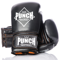 PUNCH - Black Diamond Thai Boxing Gloves - 12oz