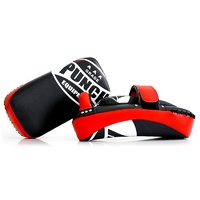 PUNCH - Curved Thai Pads - Red/Black