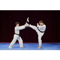 SMAI - Black V Ribbed Taekwondo Dobok/Uniform - Size 3