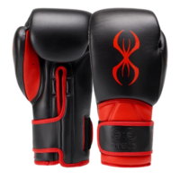 STING - Predator Training Glove - Black/Red-12oz-Velcro