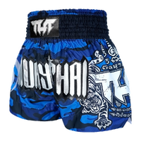 TUFF - Blue Camouflage Thai Boxing Shorts - Small