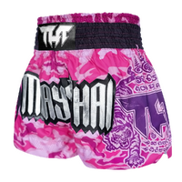 TUFF - Pink Camouflage Thai Boxing Shorts - Extra Large