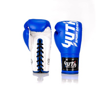 YUTH - Competition Lace Up Boxing Gloves - Blue/8oz