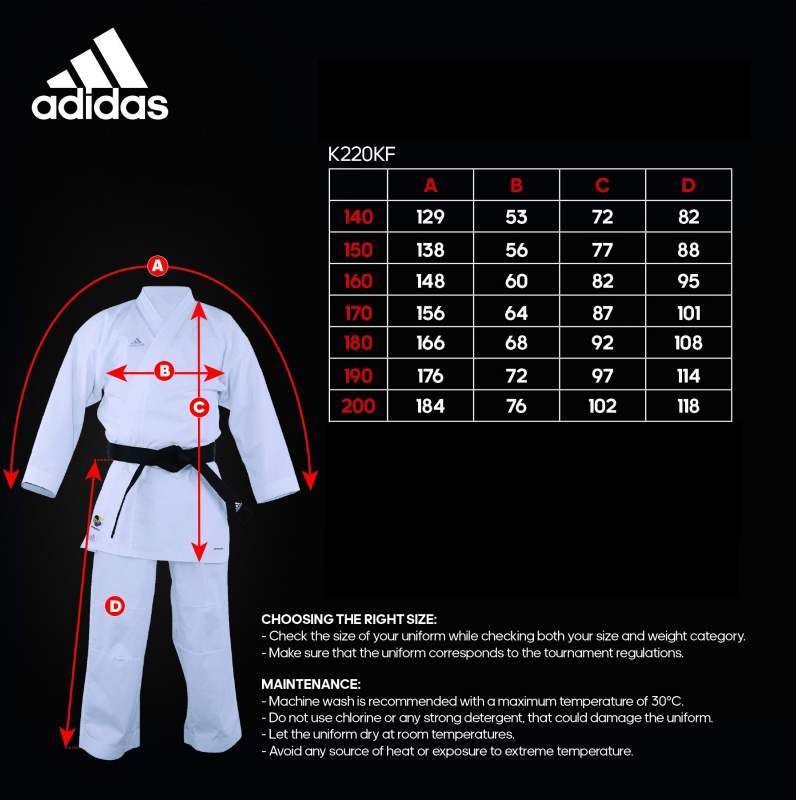 kimono adidas karate kumite