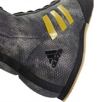 ADIDAS - Box Hog Plus Boxing Boots Black/Gold - Size 9.5