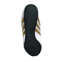 ADIDAS - Contestant Pro Martial Arts Shoe - WHITE/BLACK/GOLD - Size 6