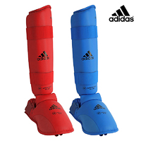 ADIDAS - Shin, Instep & Heel Guard - WKF Approved - Blue/Small