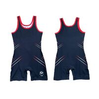 CSG Wrestling Suit (Womens) - Blue/Extra Small