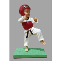 Taekwondo Sparring/Kyrugi Figurine 1 - Blue