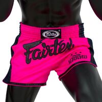 FAIRTEX - Pink Slim Cut Muay Thai Boxing Shorts (BS1714) - Extra Large