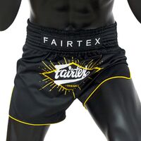 FAIRTEX - "Focus" Black Muay Thai Shorts (BS1903) - Small