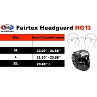 FAIRTEX - Diagonal Vision Sparring Headguard/Lace Up (HG16M2) - Medium