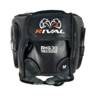RIVAL BOXING - RHG30 Mexican Training Headgear - Black/Red/Extra Large