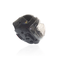 SMAI - Dipped Head Guard - Black - Fixed Clear Face Shield - Extra Extra Large