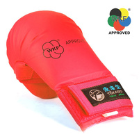 TOKAIDO - Karate Mitts/Gloves - WKF Approved - Red/Small 