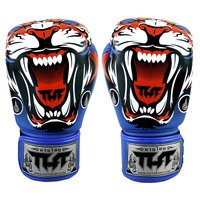 TUFF - Tiger Boxing Gloves - Blue/10oz