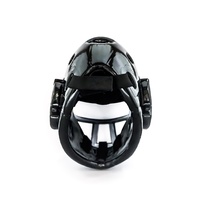 WACOKU - Dipped Head Gear/Guard - Black - Detachable Clear Face Grill - Large