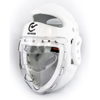 WACOKU - Dipped Head Gear/Guard - Fixed Clear Face Shield - Black/Small