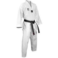 WACOKU - White V Ribbed TaeKwondo Dobok/Uniform - WT Approved - 000/120cm