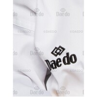 DAEDO - WT Approved White V Ribbed Taekwondo Dobok - Size 000/110cm