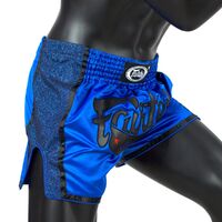 FAIRTEX Royal Blue Slim Cut Muay Thai Boxing Shorts (BS1702) - Extra Extra Large