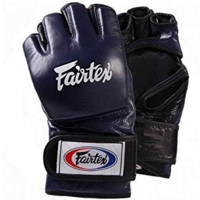 FAIRTEX - Open Palm/Thumb Loop MMA Gloves (FGV12) - Blue/Black/Small