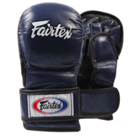 FAIRTEX - Double Wrist Wrap Closure MMA Sparrring Gloves (FGV15) - Black/Small 