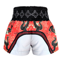 TUFF - Red Dragon King Thai Boxing Shorts - Small