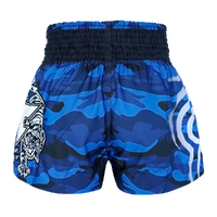 TUFF - Blue Camouflage Thai Boxing Shorts - Small