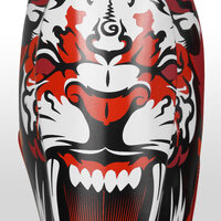 TUFF - Tiger MMA Shin Guards - Red/Small