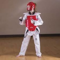 WACOKU - White V Ribbed TaeKwondo Dobok/Uniform - WT Approved - 000/120cm