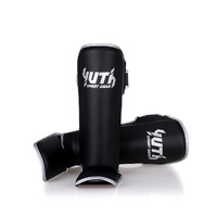 YUTH - Gold Line Shin Guards - Army Green/Gold - Small