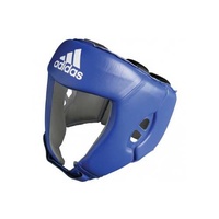 ADIDAS - AIBA Approved Open Face Head Gear/Guard - Blue/Extra Large