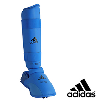ADIDAS - Shin, Instep & Heel Guard - WKF Approved - Blue/Small