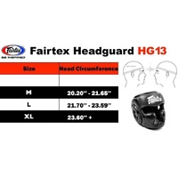 FAIRTEX - Diagonal Vision Sparring Headguard/Lace Up (HG13) - Black/Medium