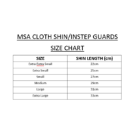 MSA - Cloth Shin & Instep Guard - White/Small 