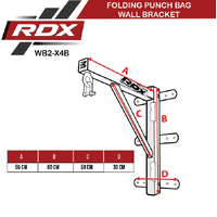 RDX - Iron Qabza Foldable Wall Bracket