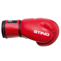 STING - AIBA Approved Competition Boxing Glove - Red/12oz 