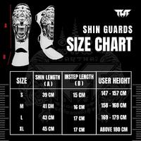 TUFF - Tiger MMA Shin Guards - Black/Small