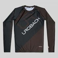 UROBACH - Ranked BJJ Rash Guard - Long Sleeve - White/Large