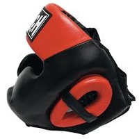PUNCH - Trophy Getters Full Face Head Gear/Guard - Red/Medium 